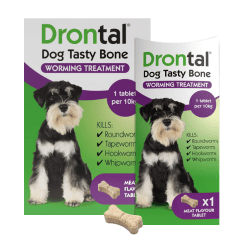 DRONTAL Tasty Bone Wormer Tablets