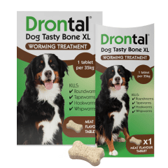 DRONTAL Tasty Bone Wormer Tablets XL